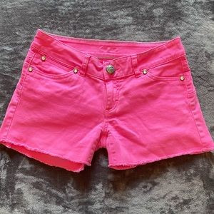 Pink Wrangler Jean Shorts